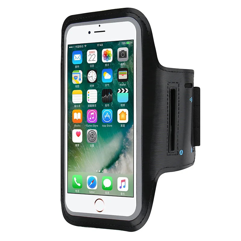 Outdoor Sports Armband Case for iPhone 14/13, Xiaomi, Huawei – Universal 5-7 Inch Smartphone Holder for Running, Cycling, and Fitness