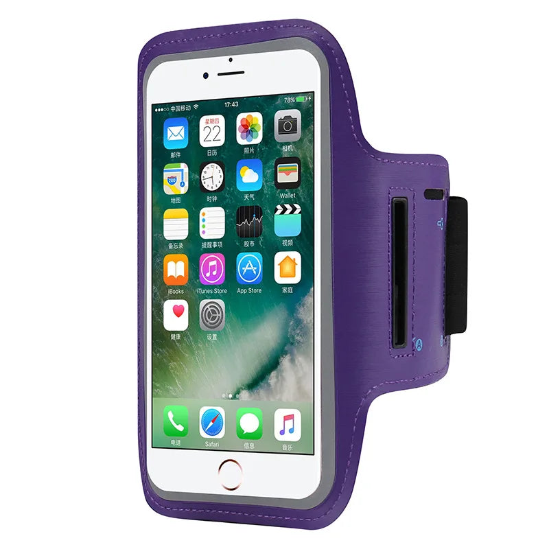 Outdoor Sports Armband Case for iPhone 14/13, Xiaomi, Huawei – Universal 5-7 Inch Smartphone Holder for Running, Cycling, and Fitness