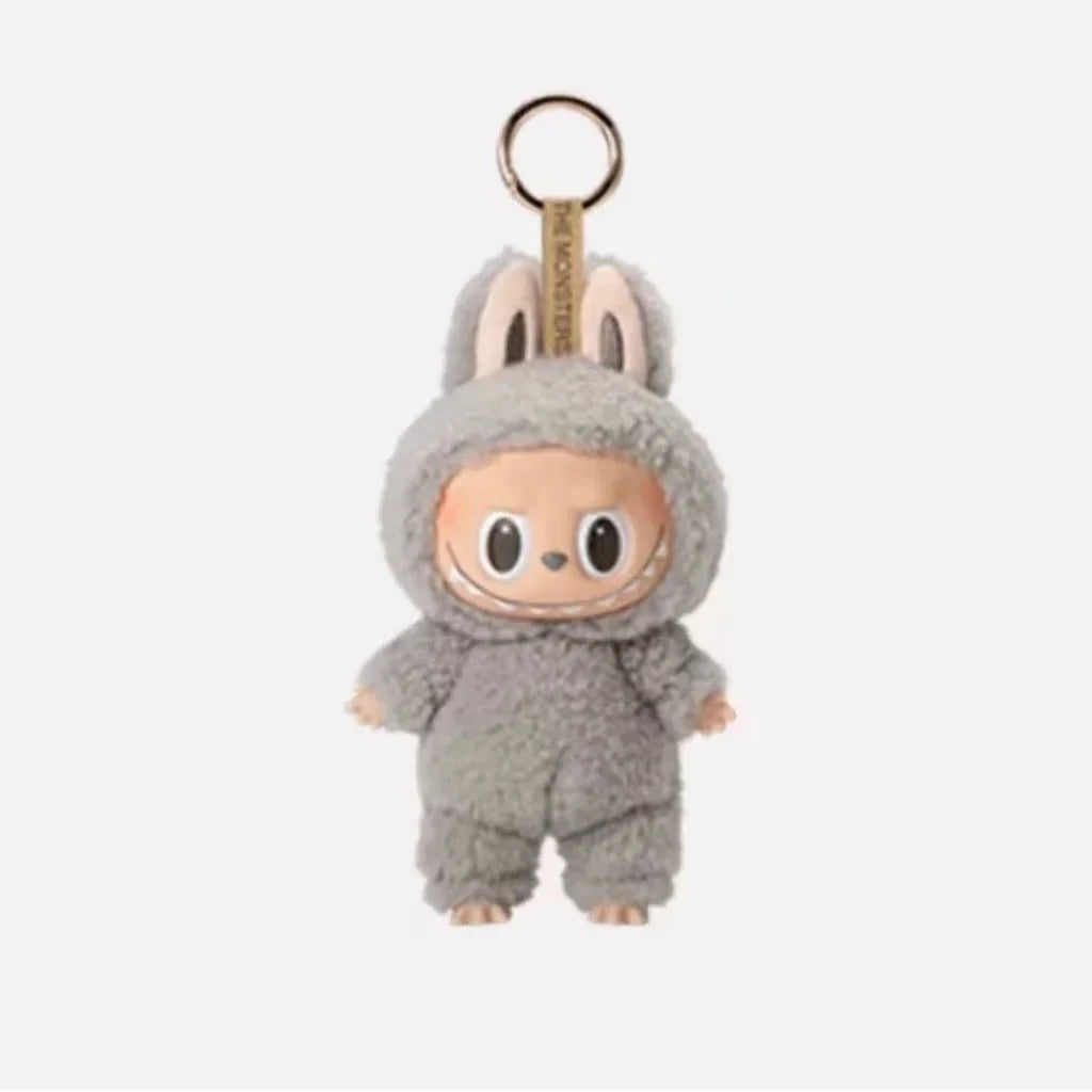 Genuine Labubu V1 Exciting Macaron Series The Monsters Vinyl Face Pendant Doll Model Toy Cute Keychain Toys Birthday Gifts