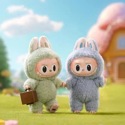 Genuine Labubu  V1 Exciting Macaron Series The Monsters Vinyl Face Pendant Doll Model Toy Cute Keychain Toys Birthday Gifts