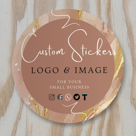 "Blessed & Branded – Personalized Sticker Set (100 pcs)"