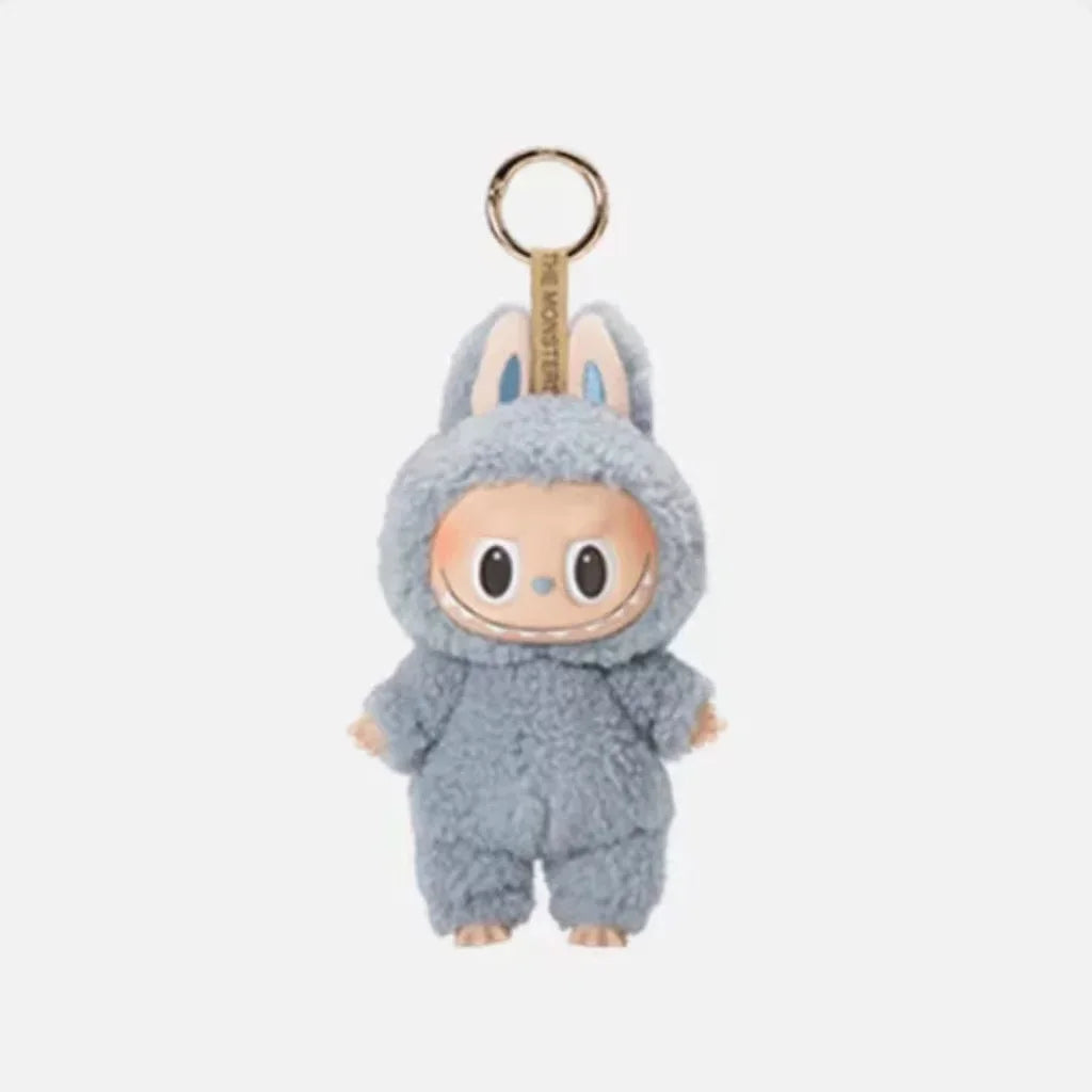 Genuine Labubu V1 Exciting Macaron Series The Monsters Vinyl Face Pendant Doll Model Toy Cute Keychain Toys Birthday Gifts