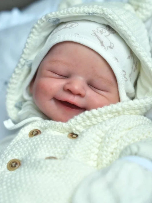 21-Inch Reborn Doll Kit – Alisha (Smiling Baby) with COA | Soft Touch Vinyl DIY Set