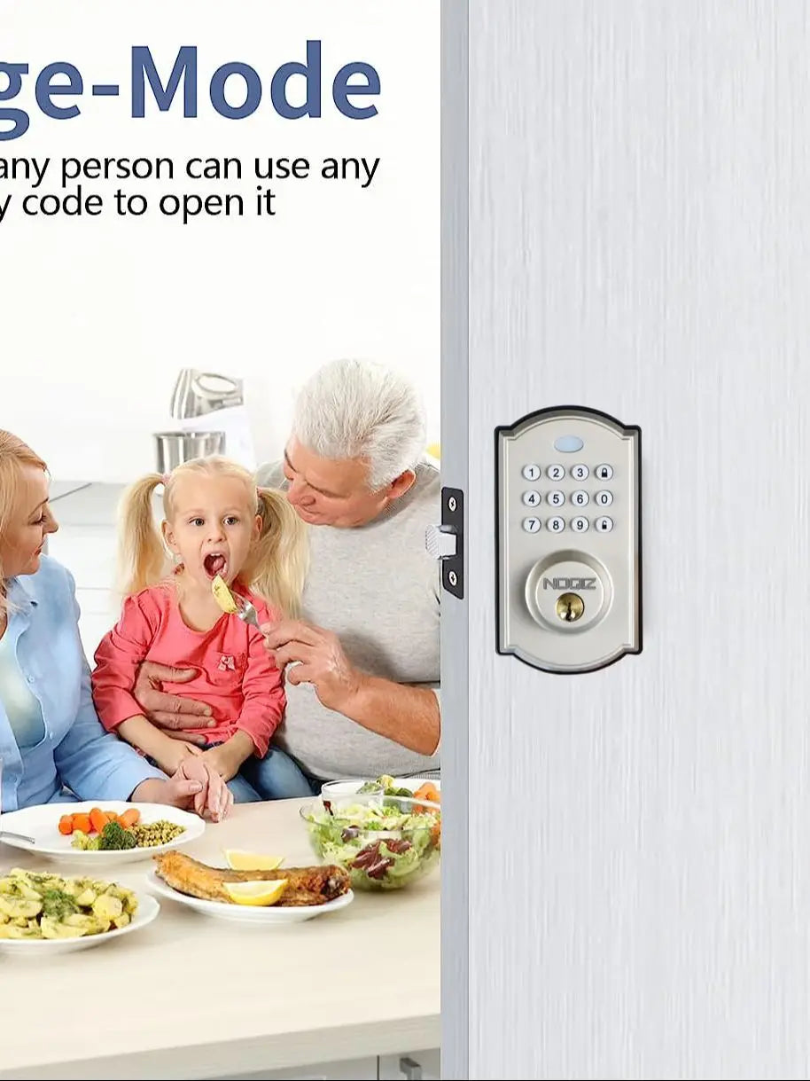 Smart Keyless Entry Door Lock – Waterproof Electronic Keypad Lock with Auto-Lock & Secure Smart Latch (Model 19L)