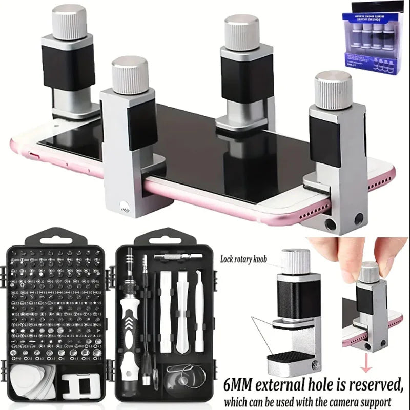 Adjustable Phone Repair Clamp – Screen Securing Tool for Smartphones, Tablets, Laptops & iPads