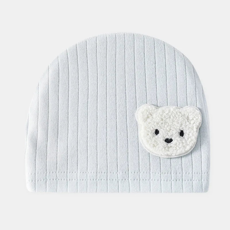 Newborn Baby Hat – 100% Cotton Fetal Cap for Spring & Autumn, 0-3 Months, Unisex Infant Accessory
