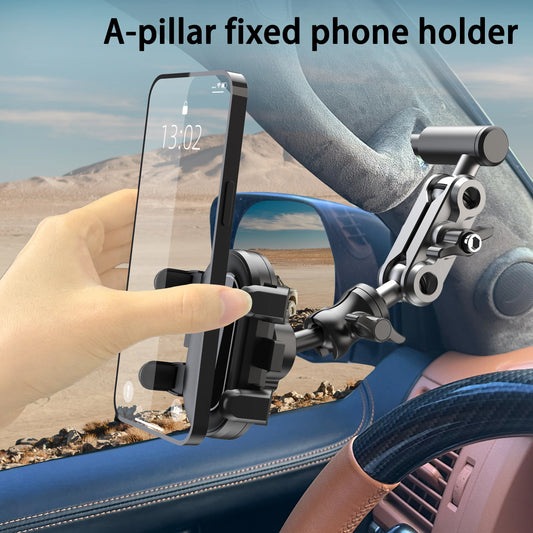 🚗 Off-Road Car A-Pillar Phone Holder – Armrest Mount Bracket for Trucks & SUVs