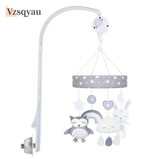 Nordic Style Baby Crib Mobile – Cartoon Animal Rattle Toys for Newborns (0–12 Months) | Bed Bell Carousel for Nursery Decor & Gifts