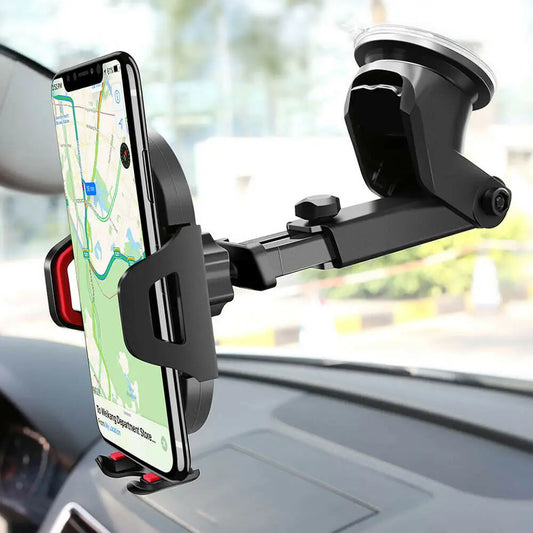 Universal Car Phone Holder with Suction Mount – GPS and Mobile Support for Xiaomi, Huawei, iPhone 7 to 12 Pro Max