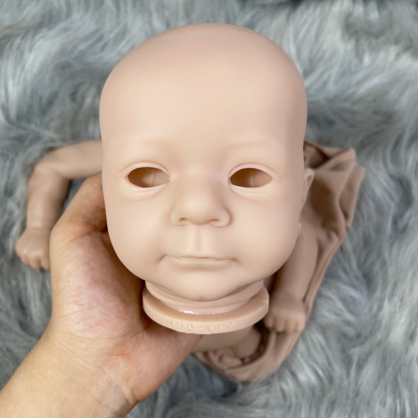 Felicia 19-Inch Reborn Baby Doll Kit – Unpainted Vinyl DIY Kit with Personalized Engraved Name, Unfinished Doll Parts
