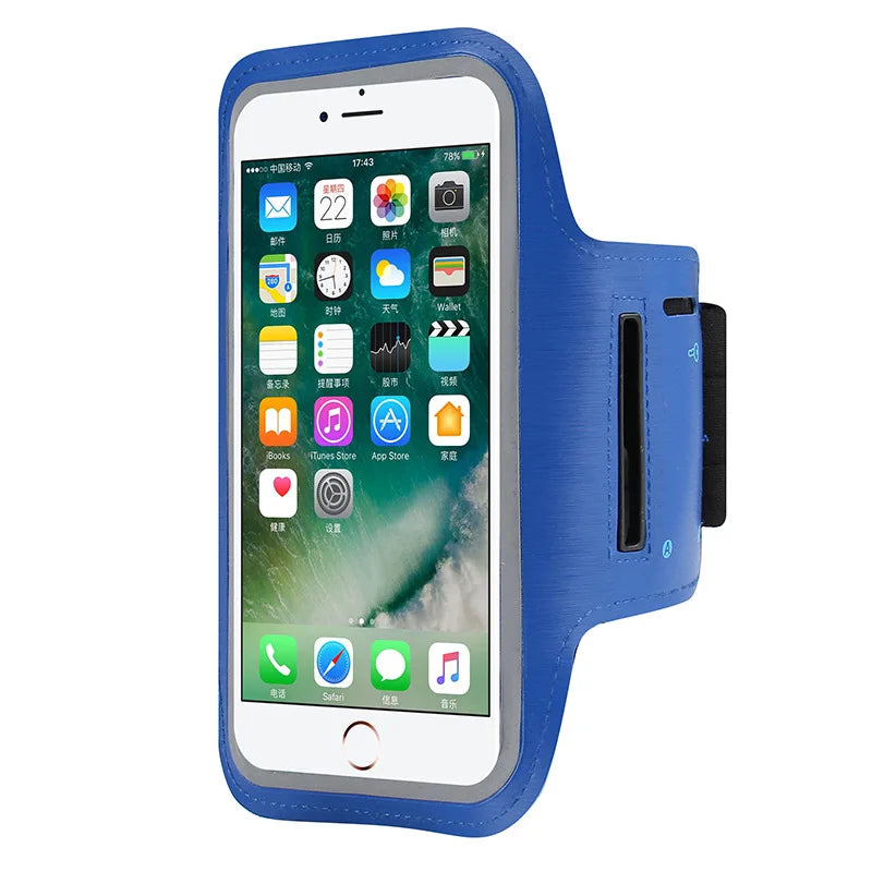 Outdoor Sports Armband Case for iPhone 14/13, Xiaomi, Huawei – Universal 5-7 Inch Smartphone Holder for Running, Cycling, and Fitness