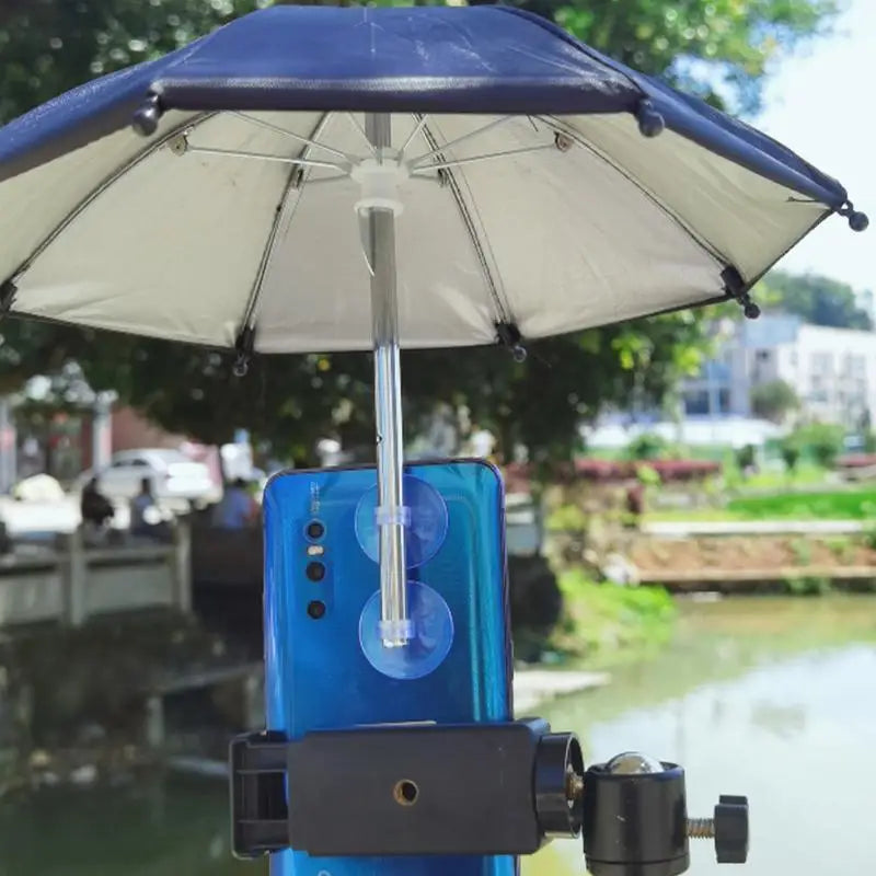 Mobile Phone Parasol - Anti-Glare Sunshade Umbrella for Phone, Car Visor Cell Phone Holder, Sun Protection Cover