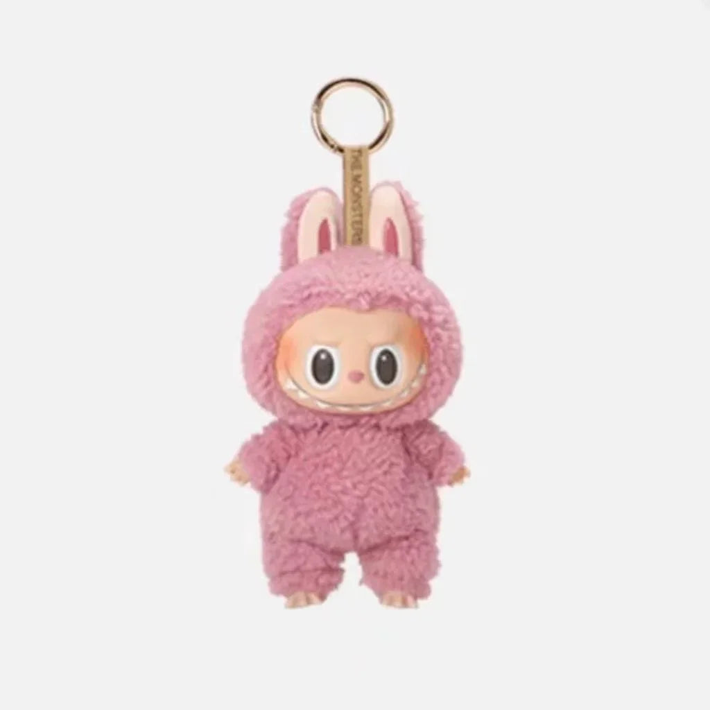 Genuine Labubu V1 Exciting Macaron Series The Monsters Vinyl Face Pendant Doll Model Toy Cute Keychain Toys Birthday Gifts