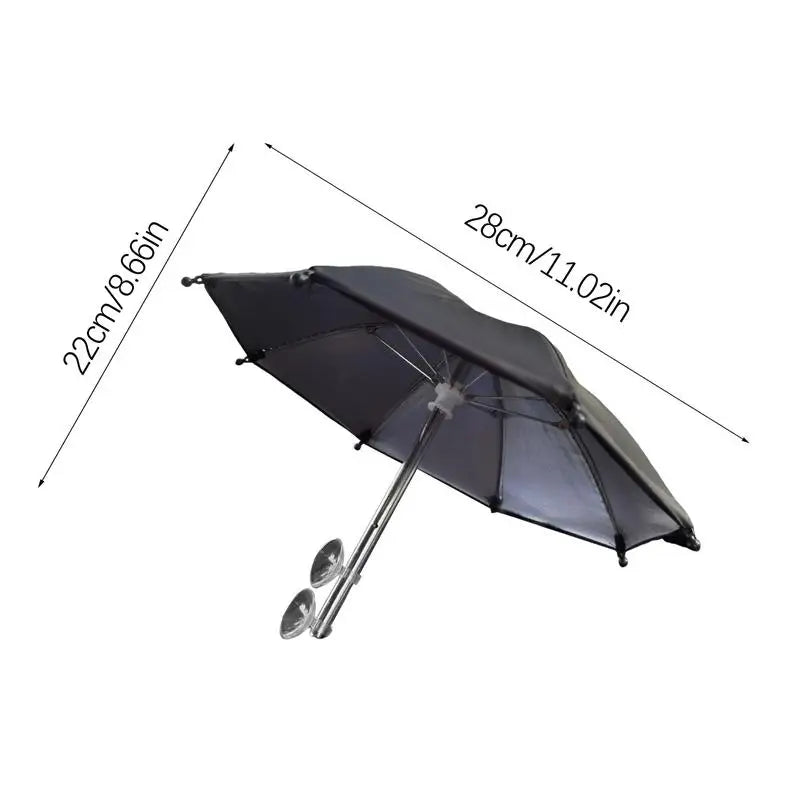 Mobile Phone Parasol - Anti-Glare Sunshade Umbrella for Phone, Car Visor Cell Phone Holder, Sun Protection Cover