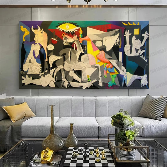 Picasso Painting Canvas 3d Printing Guernica Tapestry Art Artwork anti-war Peace Bathroom Bedroom Office Living Room Wall Decor