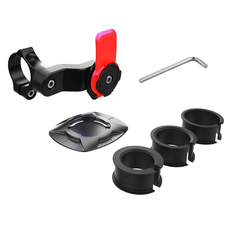 Adjustable Motorcycle & Bicycle Phone Holder – 360° Rotatable Handlebar Mount