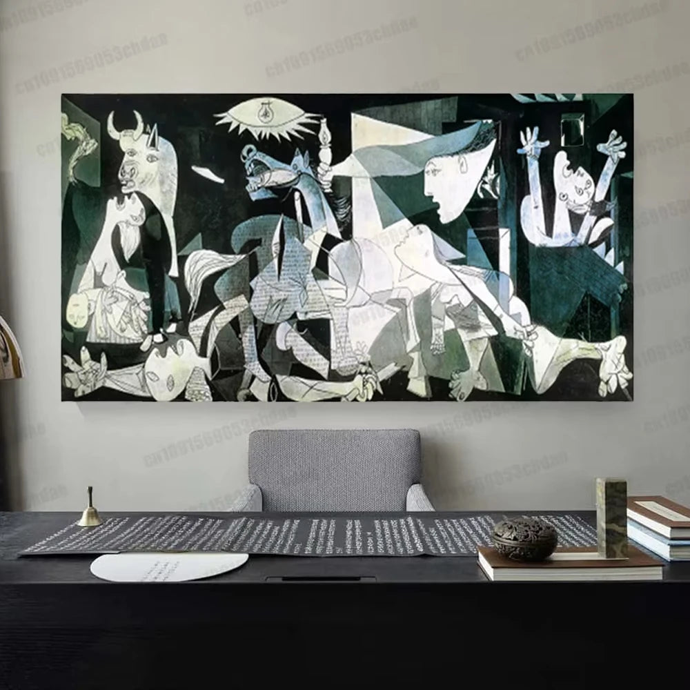 Picasso Painting Canvas 3d Printing Guernica Tapestry Art Artwork anti-war Peace Bathroom Bedroom Office Living Room Wall Decor