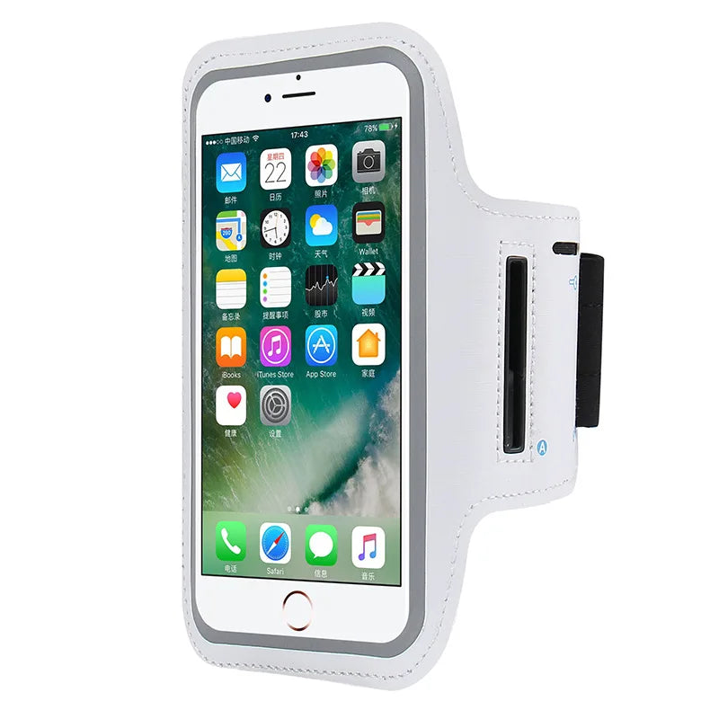 Outdoor Sports Armband Case for iPhone 14/13, Xiaomi, Huawei – Universal 5-7 Inch Smartphone Holder for Running, Cycling, and Fitness