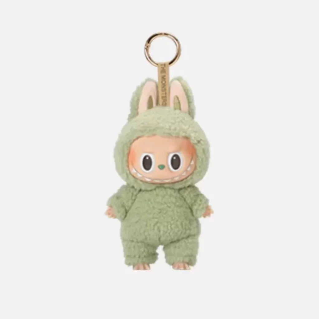 Genuine Labubu V1 Exciting Macaron Series The Monsters Vinyl Face Pendant Doll Model Toy Cute Keychain Toys Birthday Gifts
