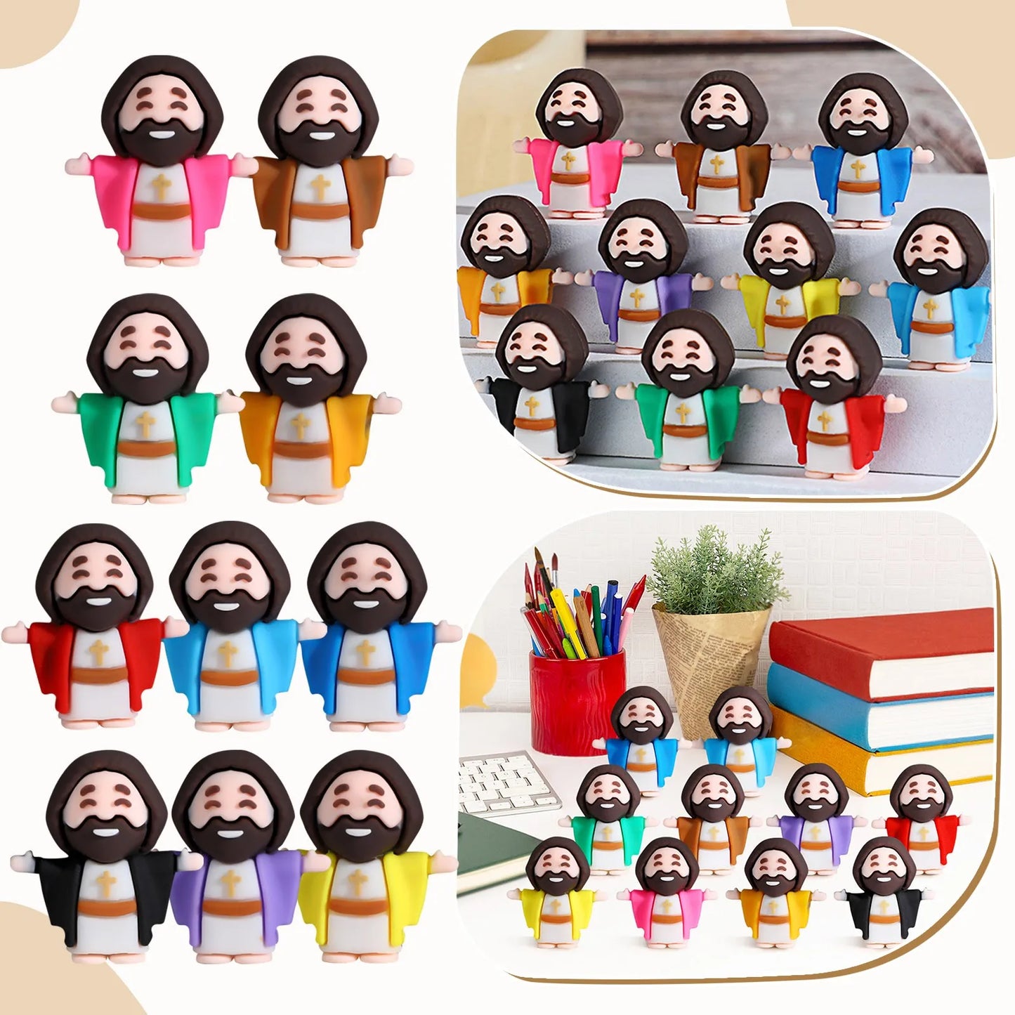 Mini Jesus Easter Toys – Faith-Based Party Favors & Craft Decor