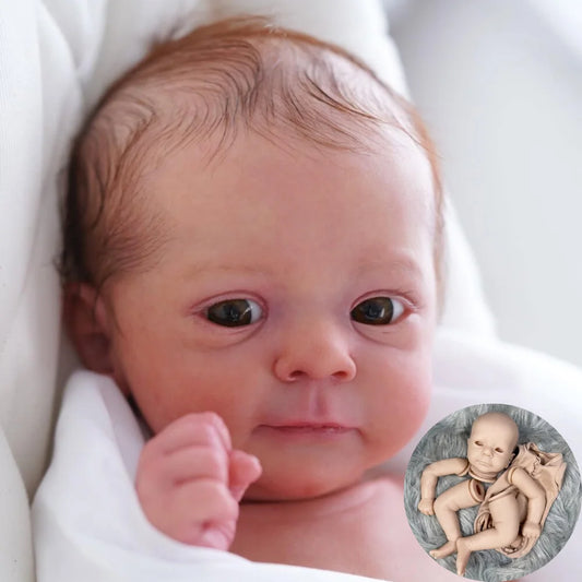 Felicia 19-Inch Reborn Baby Doll Kit – Unpainted Vinyl DIY Kit with Personalized Engraved Name, Unfinished Doll Parts