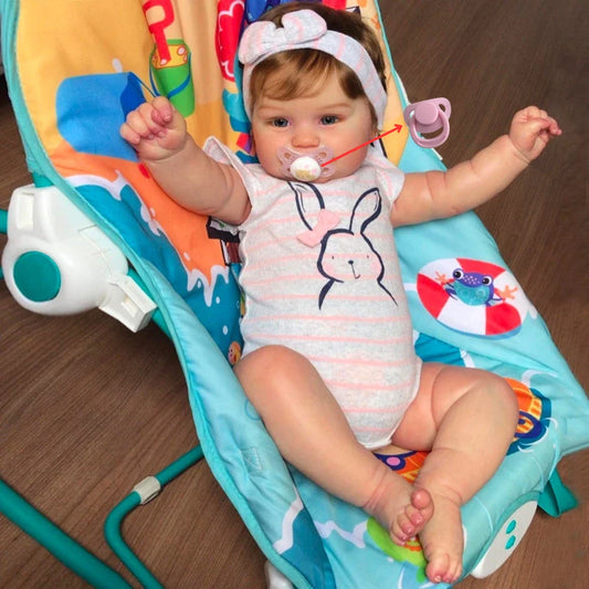 20'' Realistic Reborn Baby Doll – “Maddie” Girl with Hand-Painted Details, Visible Veins & 3D Skin Tone | Holiday Gift Idea