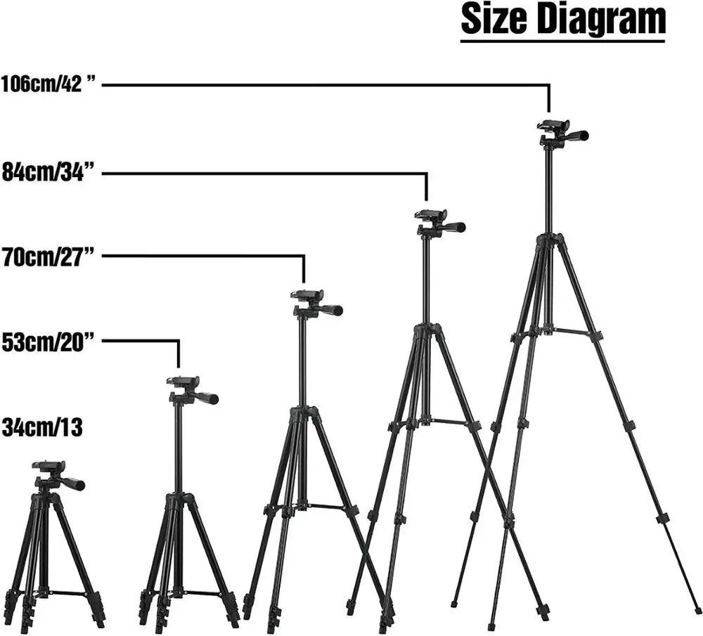 Smartphone Tripod | Portable Mobile Phone Stand | Cellphone Selfie Holder for Photos and Videos