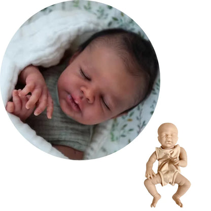 Bebe Reborn Doll Kit Newborn 16 Inches Zendric Reborn Doll Kits Blank Unpainted Unfinished Baby Mold DIY Doll For Girls