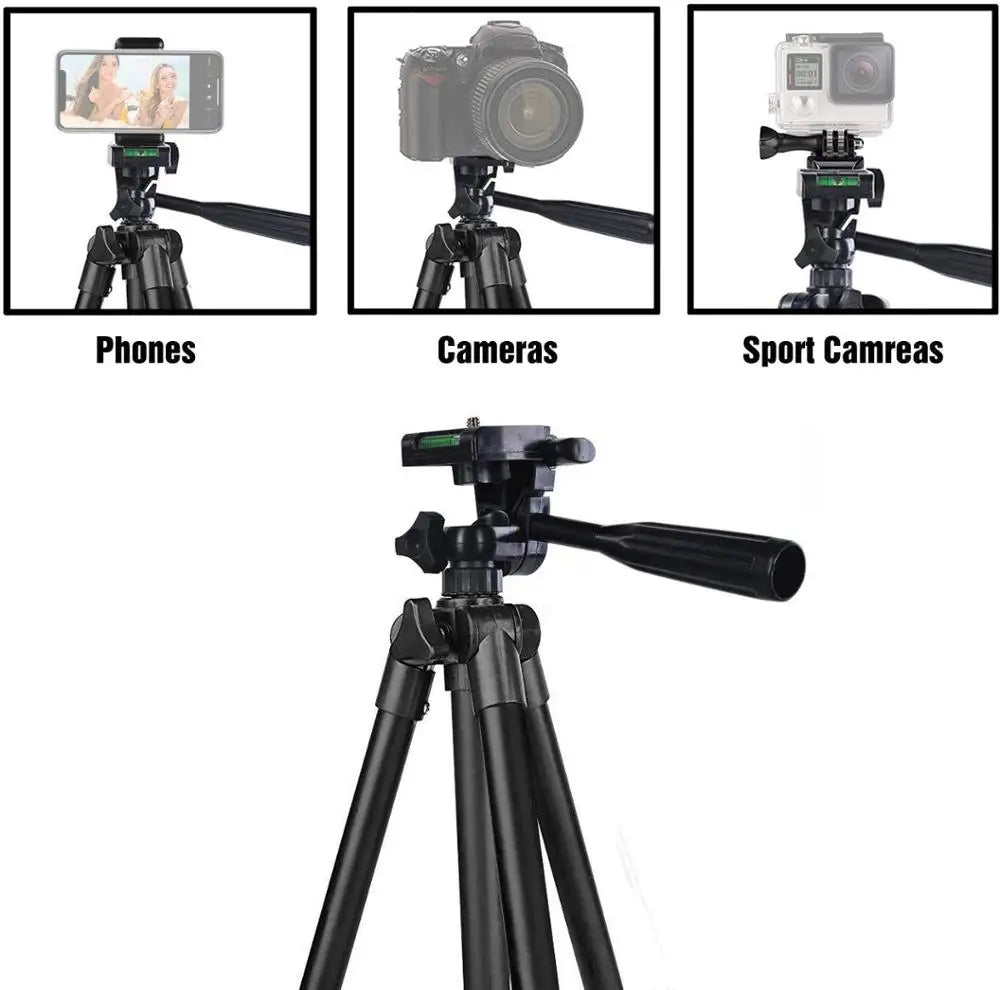 Smartphone Tripod | Portable Mobile Phone Stand | Cellphone Selfie Holder for Photos and Videos
