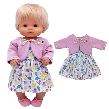 40cm / 16 Inch Reborn Baby Doll Clothes – Cute Rompers Outfit for Nenuco Dolls