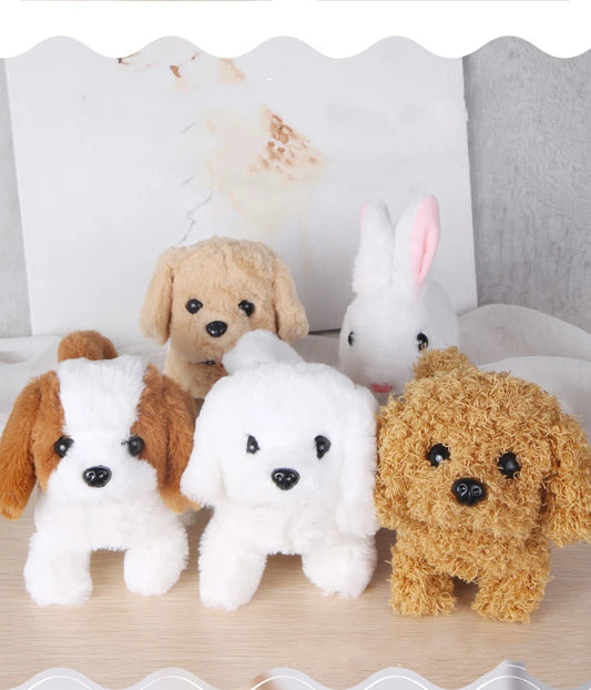 🐶 SmartPup™ Interactive Electric Plush Dog – Walking, Barking, and Tail-Wagging Fun!