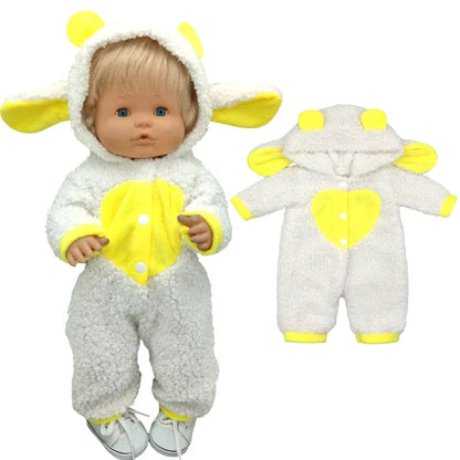 40cm Reborn Baby Doll Dress – Clothes for Nenuco and Sister Dolls, Perfect Gift for Girls