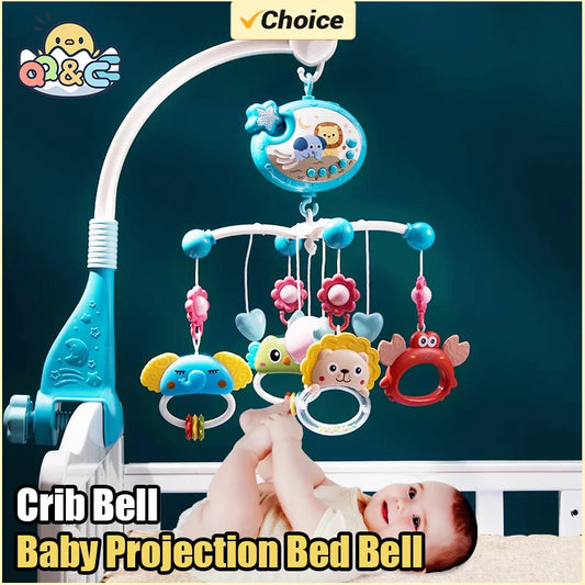 Remote Control Baby Crib Mobile with Star Projector – Musical Bed Bell Toy for Newborns (0-6 Months)