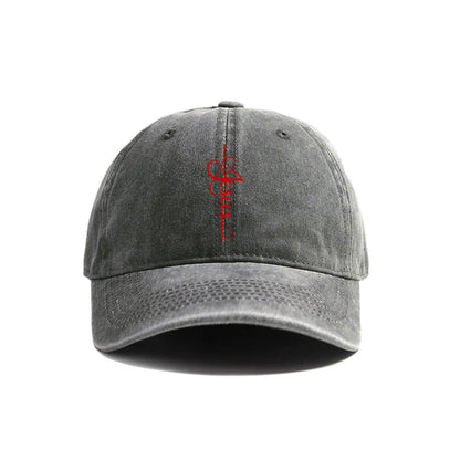 "Faith Over Fear – Jesus Cross Distressed Dad Hat"