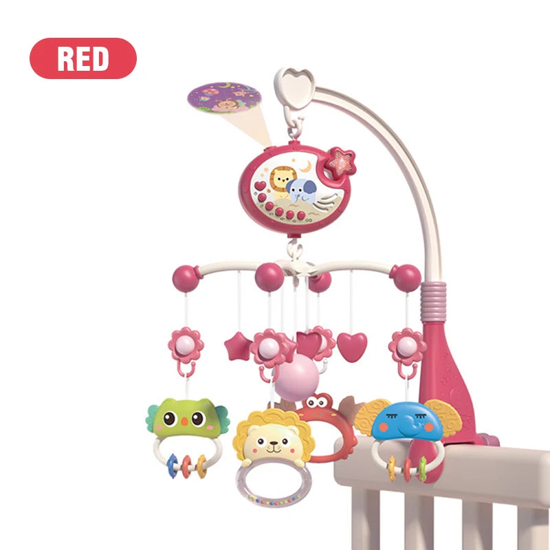 Remote Control Baby Crib Mobile with Star Projector – Musical Bed Bell Toy for Newborns (0-6 Months)