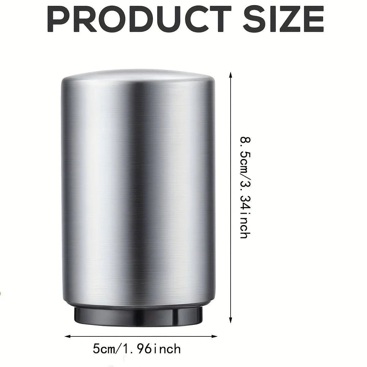 Advanced Beer Bottle Opener, Stainless Steel Semi-automatic Bartender Tool, Press on Lid to Open, Portable, Quick to Open Lid in