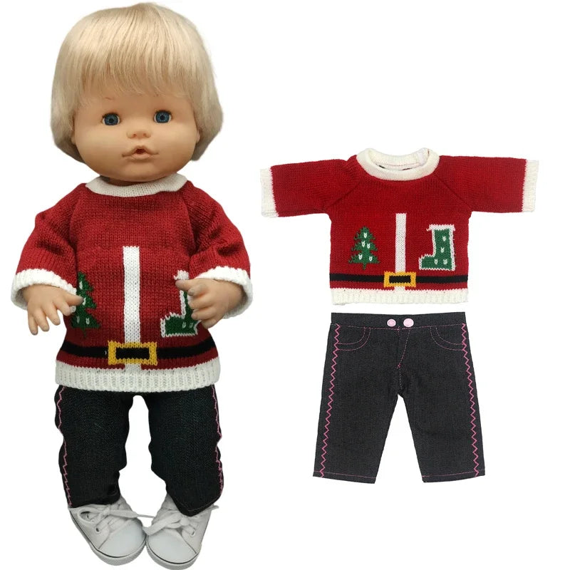 40cm Reborn Baby Doll Dress – Clothes for Nenuco and Sister Dolls, Perfect Gift for Girls