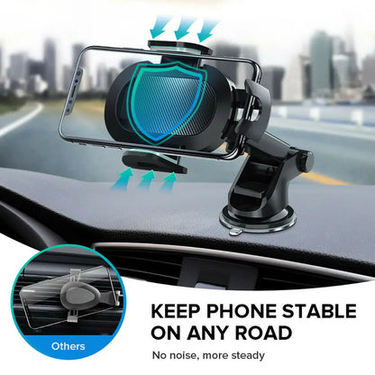 Universal Car Phone Holder with Suction Mount – GPS and Mobile Support for Xiaomi, Huawei, iPhone 7 to 12 Pro Max