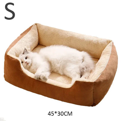 Cozy Pet Bed for Cats and Small Dogs – Soft Cushion House Basket for Ultimate Comfort
