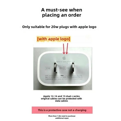 4Pcs/Set Sanrio Chiikawa Cable Protector & Charger Cord Organizer for iPhone 12/13/14/15 – Compatible with 18W/20W Chargers