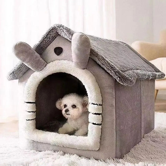 Cozy Indoor Pet Tent House – Soft, Warm & Removable Cushion for Dogs and Cats, All-Season Use