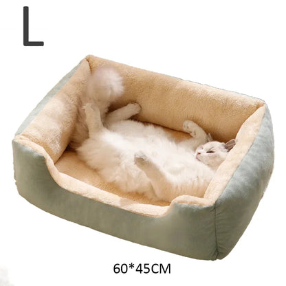 Cozy Pet Bed for Cats and Small Dogs – Soft Cushion House Basket for Ultimate Comfort