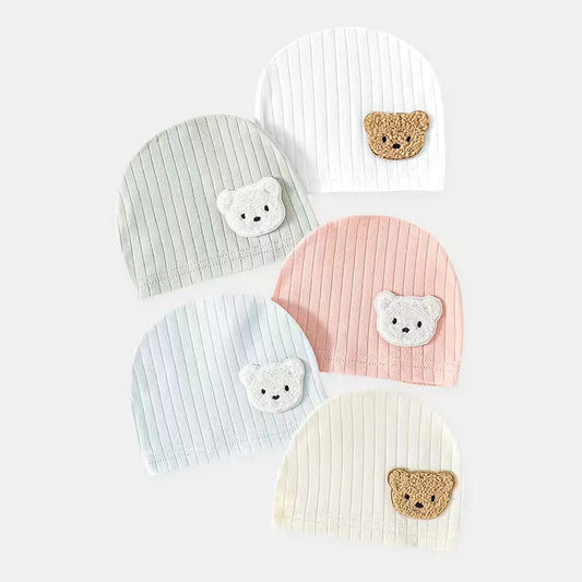 Newborn Baby Hat – 100% Cotton Fetal Cap for Spring & Autumn, 0-3 Months, Unisex Infant Accessory