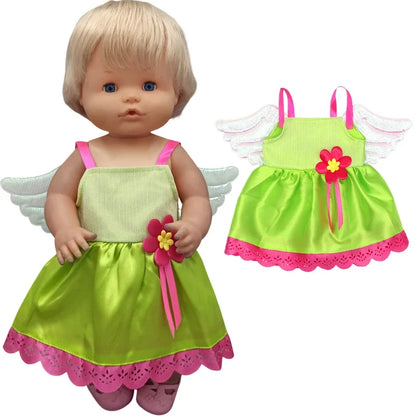 40cm Reborn Baby Doll Dress – Clothes for Nenuco and Sister Dolls, Perfect Gift for Girls