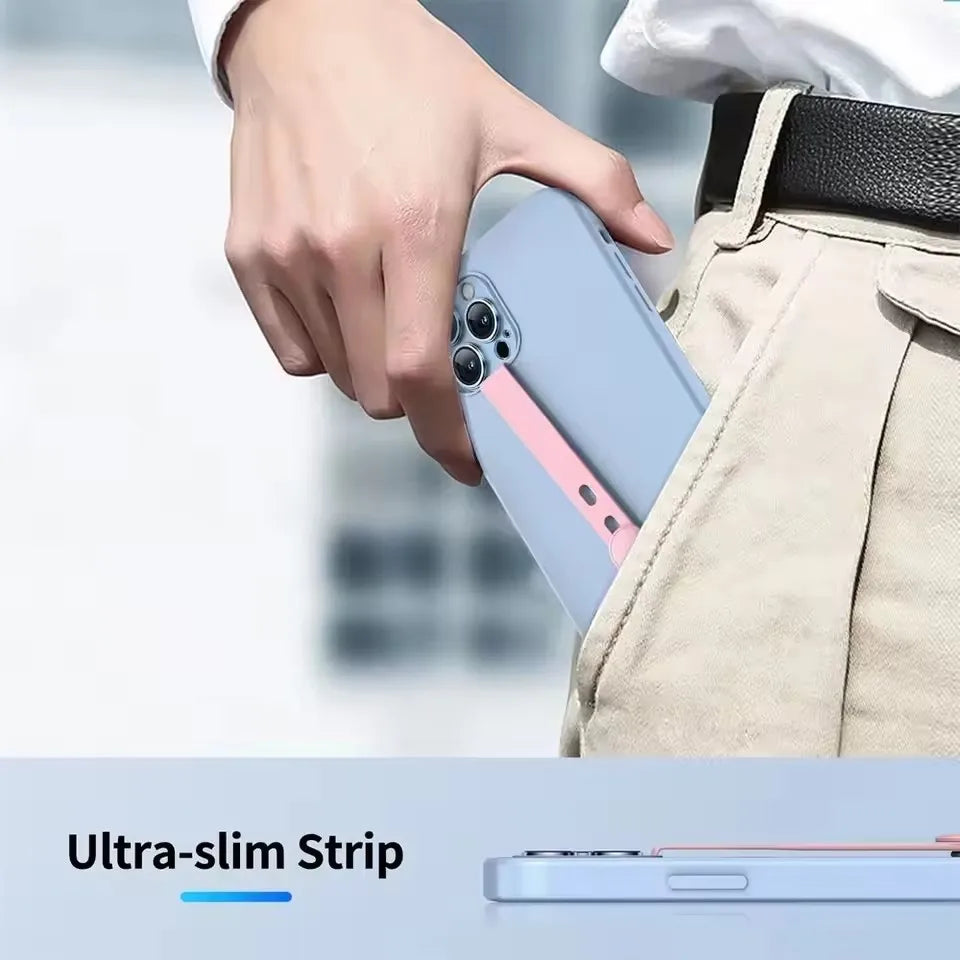 Adjustable Silicone Phone Strap – Anti-Lost Wristband Holder for Smartphones