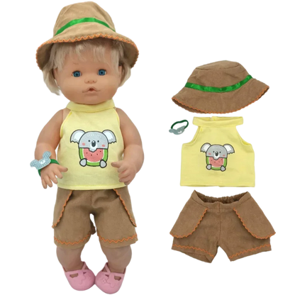 40cm Reborn Baby Doll Dress – Clothes for Nenuco and Sister Dolls, Perfect Gift for Girls