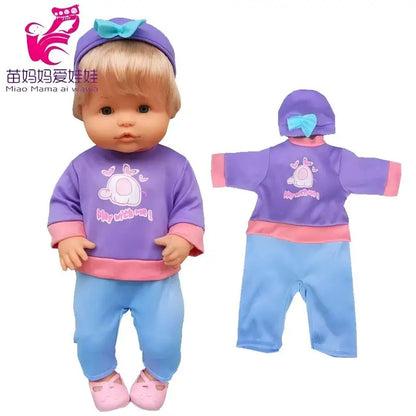 40cm Reborn Baby Doll Dress – Clothes for Nenuco and Sister Dolls, Perfect Gift for Girls