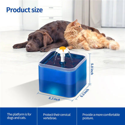 PureFlow 2L Pet Water Fountain for Cat or Dog
