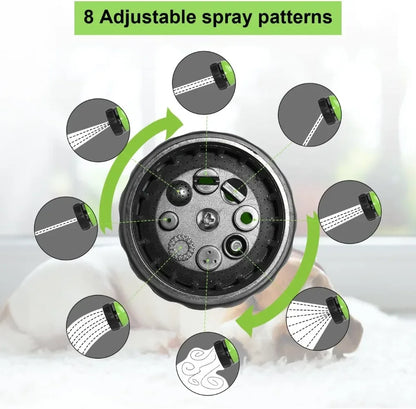 Dog Shower Sprayer 8 in 1 Pet Bath Cleaning Cat Dog Shower Gun High-pressure Hose Nozzle Foam Garden Car Animal Dog Wash Tool