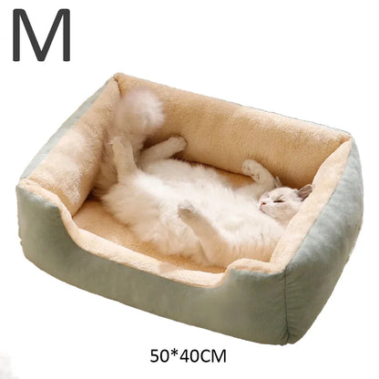 Cozy Pet Bed for Cats and Small Dogs – Soft Cushion House Basket for Ultimate Comfort